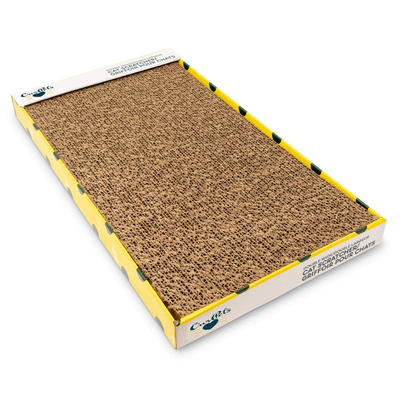 OurPets The Wave Curved Catnip Cat Scratcher (Cat Toys for Indoor Cats, Catnip Toys, Cat Gifts & Cat Toys Interactive) [Includes Cosmic Catnip- North-American Grown Catnip] Far-N-Wide Pack of 1 - BeesActive Australia