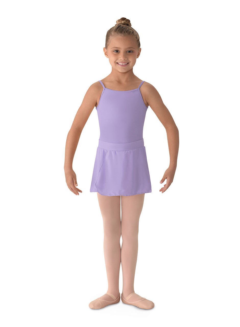 [AUSTRALIA] - Mirella girls Mirella Girl's Georgette Mock Wrap Skirt Lilac Large 