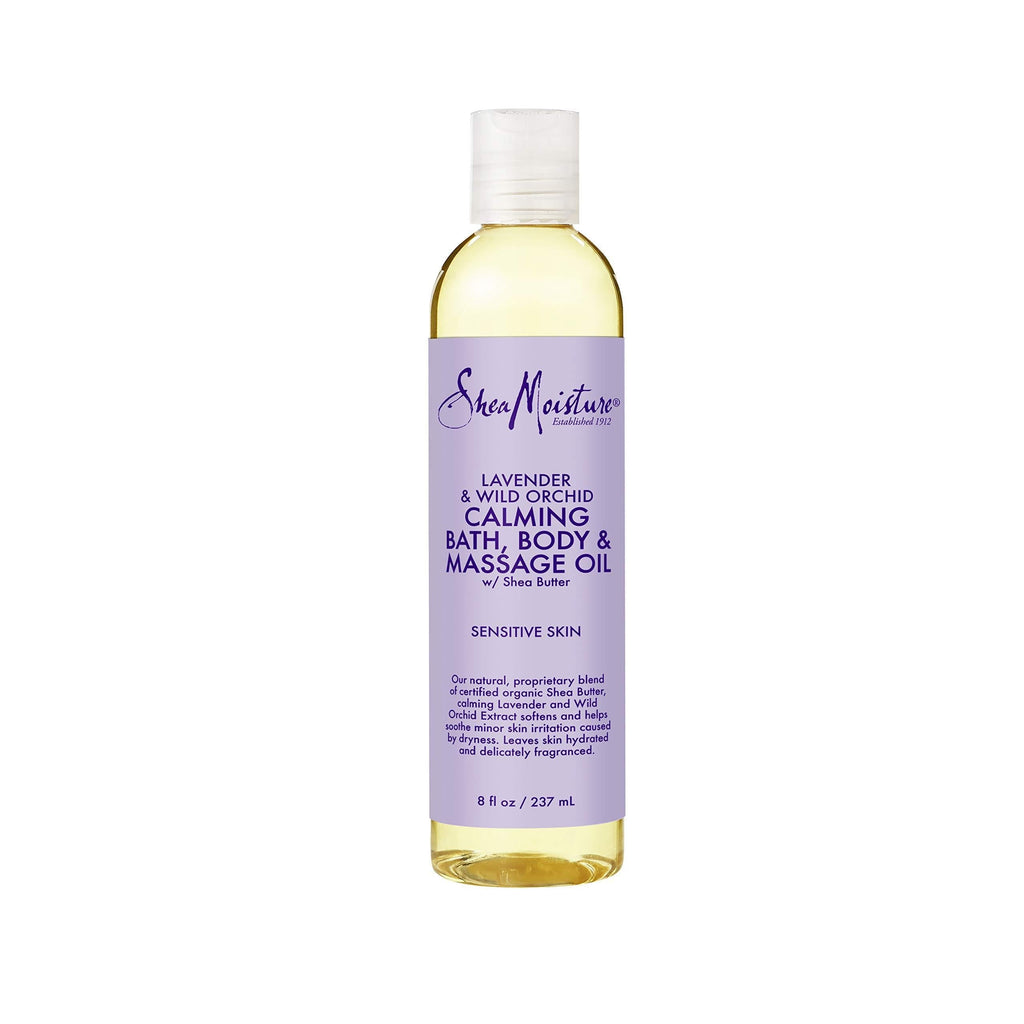 SheaMoisture Bath, Body & Massage Lotion & Oil Moisturizer for Sensitive Skin Lavender Wild Orchid Shea Butter 8 oz 8 Fl Oz (Pack of 1) - BeesActive Australia