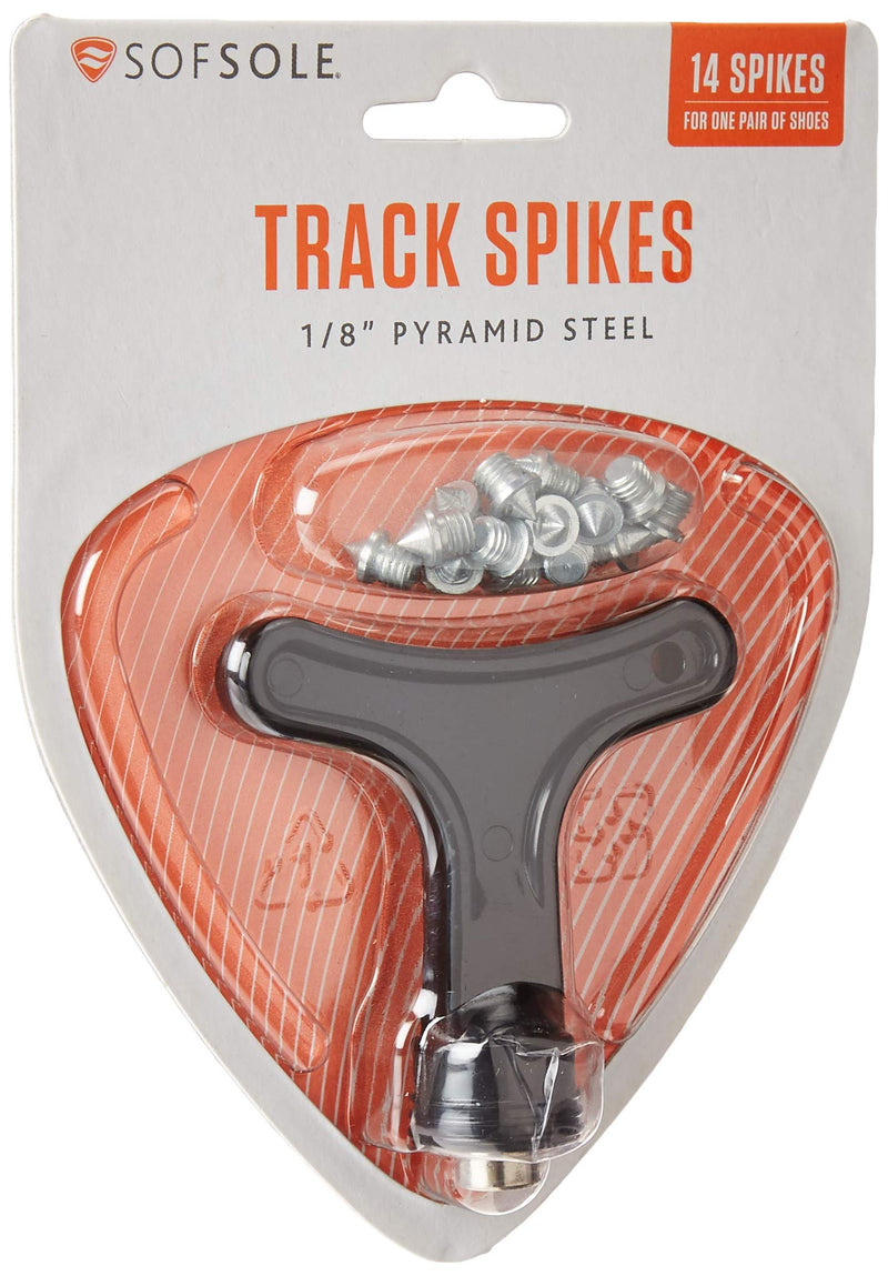 Sof Sole Replacment Steel Track Spikes for Running Shoes, Pyramid 1/4-Inch Black - BeesActive Australia