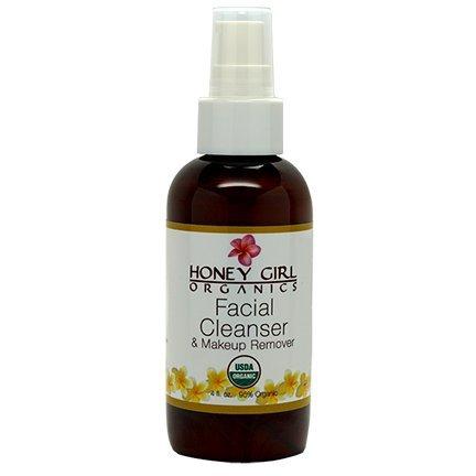 Honey Girl Organics Facial Cleanser and Makeup Remover, 4.0 Fluid Ounce - BeesActive Australia