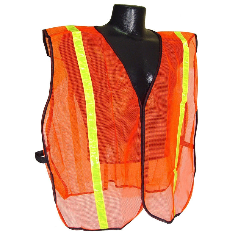[AUSTRALIA] - Radians SVO1-S/XL Small to Extra Large Non Rated Safety Vest with One Inch Tape, Orange Mesh 