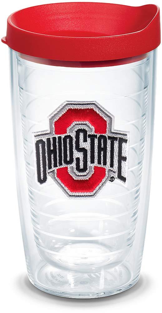 Tervis Ohio State Buckeyes Logo Tumbler with Emblem and Red Lid 16oz, Clear - BeesActive Australia