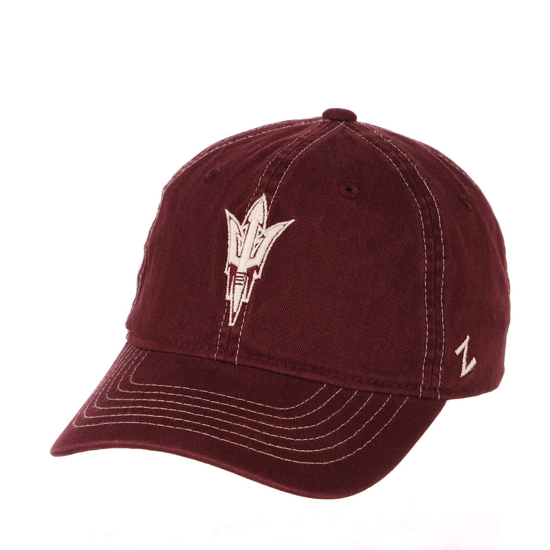Zephyr Men's Solo Washed Cotton Relaxed Hat Arizona State Sun Devils - BeesActive Australia