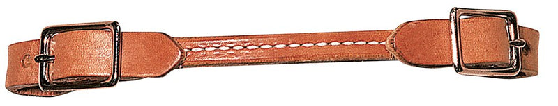 Weaver Leather Harness Leather Nickel Plated Hardware Rounded Curb Strap - BeesActive Australia