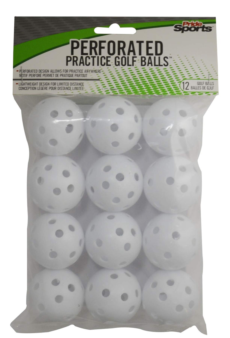 PrideSports Practice Golf Balls, Perforated, 12 Count - BeesActive Australia