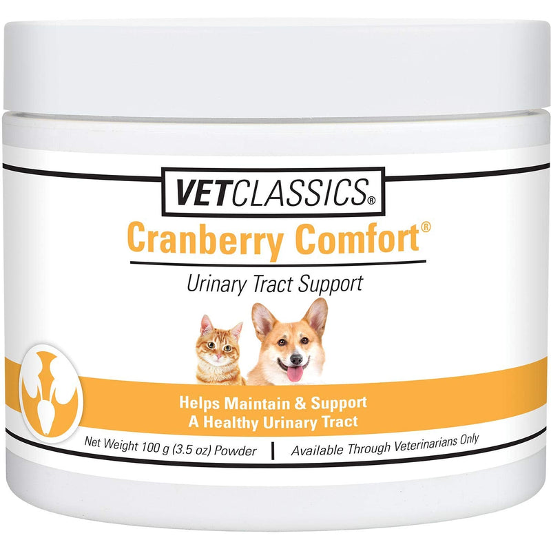 Vet Classics Cranberry Comfort Urinary Tract Pet Supplement for Dogs, Cats – Maintains Dog Bladder Health, Cat Bladder Control – Pet Supplements for Incontinence 100 gm - BeesActive Australia