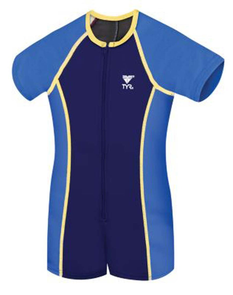 [AUSTRALIA] - TYR Sport KBTSS2Y Boys Solid Thermal Suit,Navy/Blue,3T 