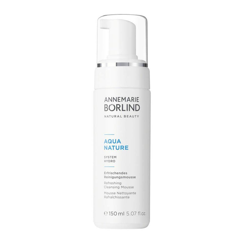 ANNEMARIE BÖRLIND - AQUANATURE Refreshing Cleansing Mousse - Aloe and Hyaluronic Acid Vegan Natural Facial Wash - Removes Impurities and Makeup with Mild Tensides - 1.69 Fl. Oz. - BeesActive Australia