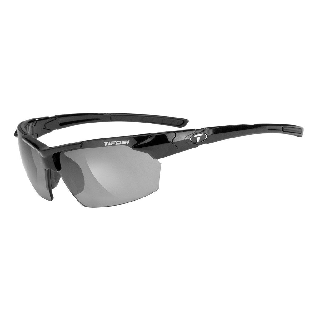Tifosi Jet Sunglasses Gloss Black Frame/Smoke Lens - BeesActive Australia