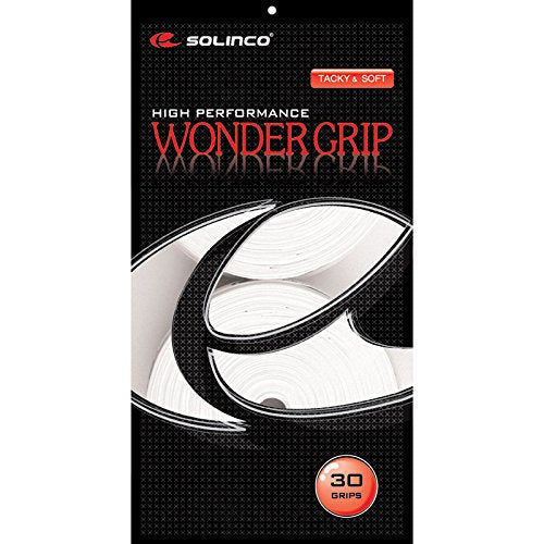 Solinco Tennis Overgrips Grip (Heaven and Wonder) Wonder Grip White - 30 Pack - BeesActive Australia