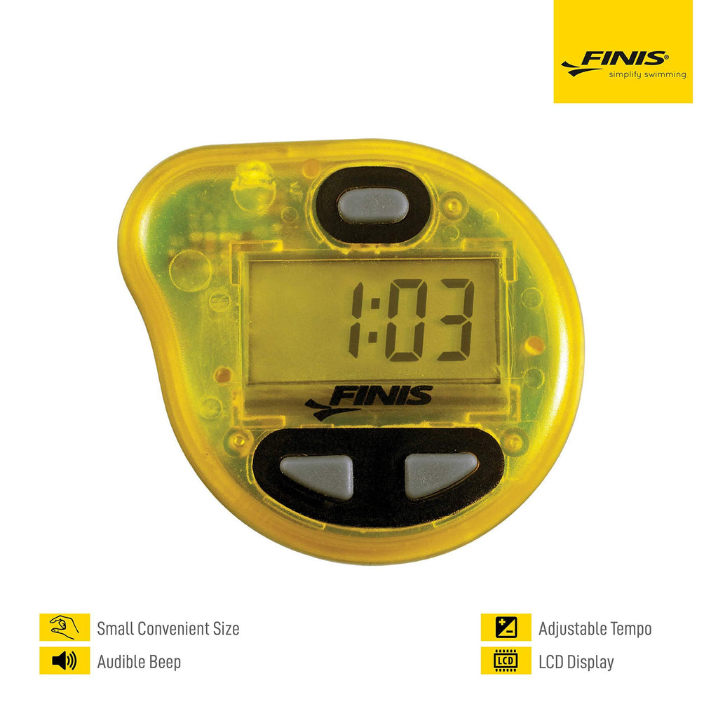 [AUSTRALIA] - FINIS Tempo Trainer Pro Audible Metronome Pacing Device Yellow/Blk Small 