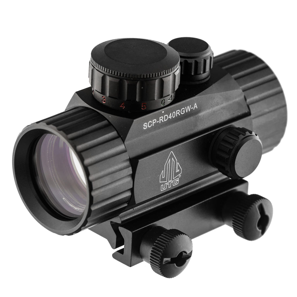 UTG 3.8" ITA Red/Green CQB Dot Sight with Integral Mount , Black - BeesActive Australia