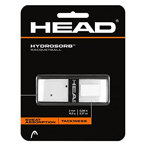 HEAD Hydrosorb Racquetball Racquet Replacement Grip, White - BeesActive Australia