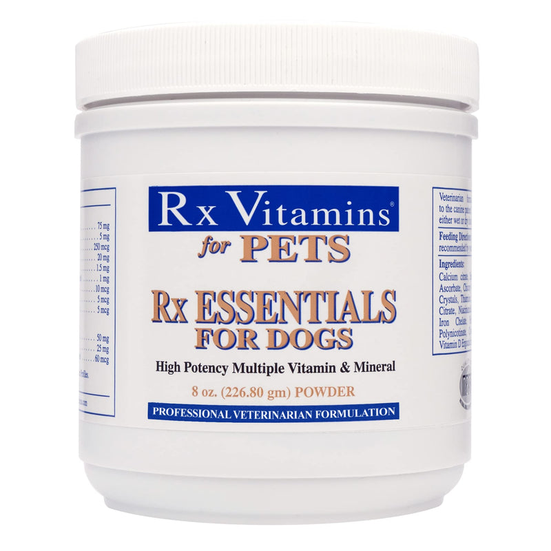 Rx Vitamins Essentials for Dogs - Vitamin & Mineral Multivitamin - Supports Immune System Digestive Health & Bone Health - Powder 8 oz/226.80g - BeesActive Australia