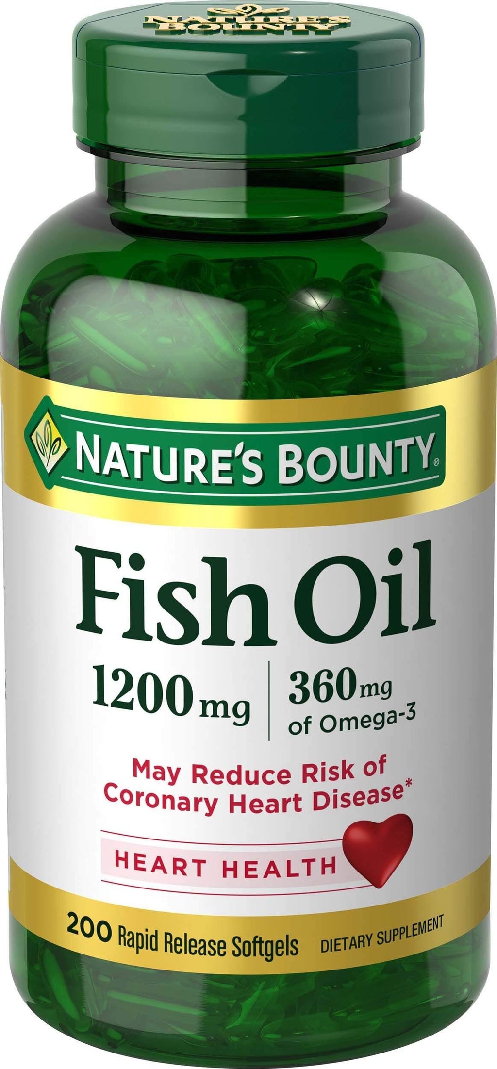 Nature's Bounty Fish Oil, 1200mg, Softgels 200 ea - BeesActive Australia