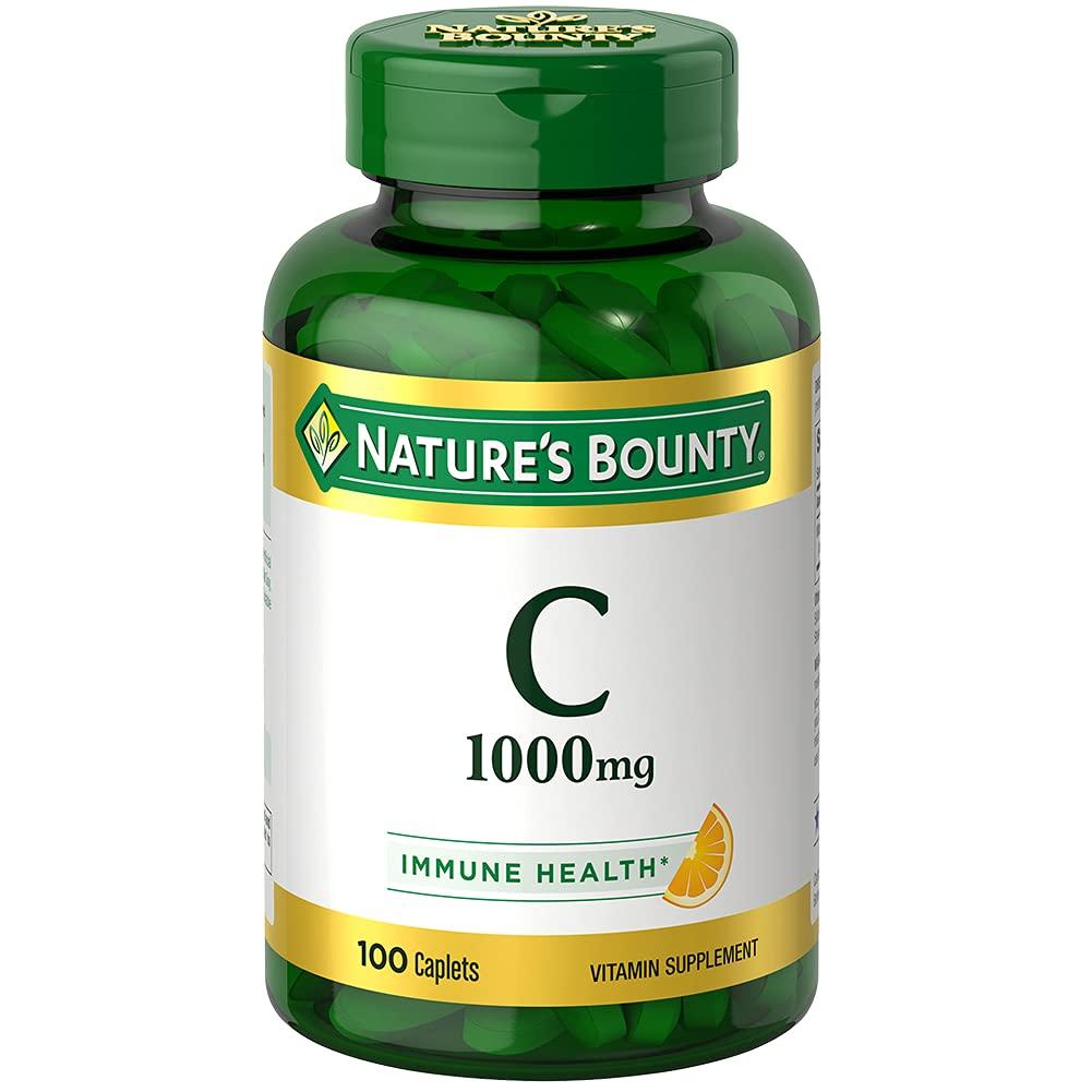 Vitamin C by Nature’s Bounty for immune support. Vitamin C is a leading immune support vitamin, 1000mg, 100 Caplets 100 Count - BeesActive Australia