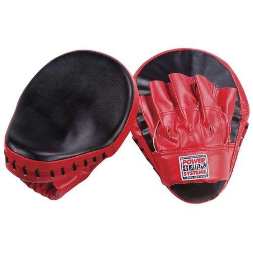 [AUSTRALIA] - Power Systems PowerForce Punch Mitts, for Boxing and Mixed Martial Arts, 2-Pack, Red/Black (88204) 