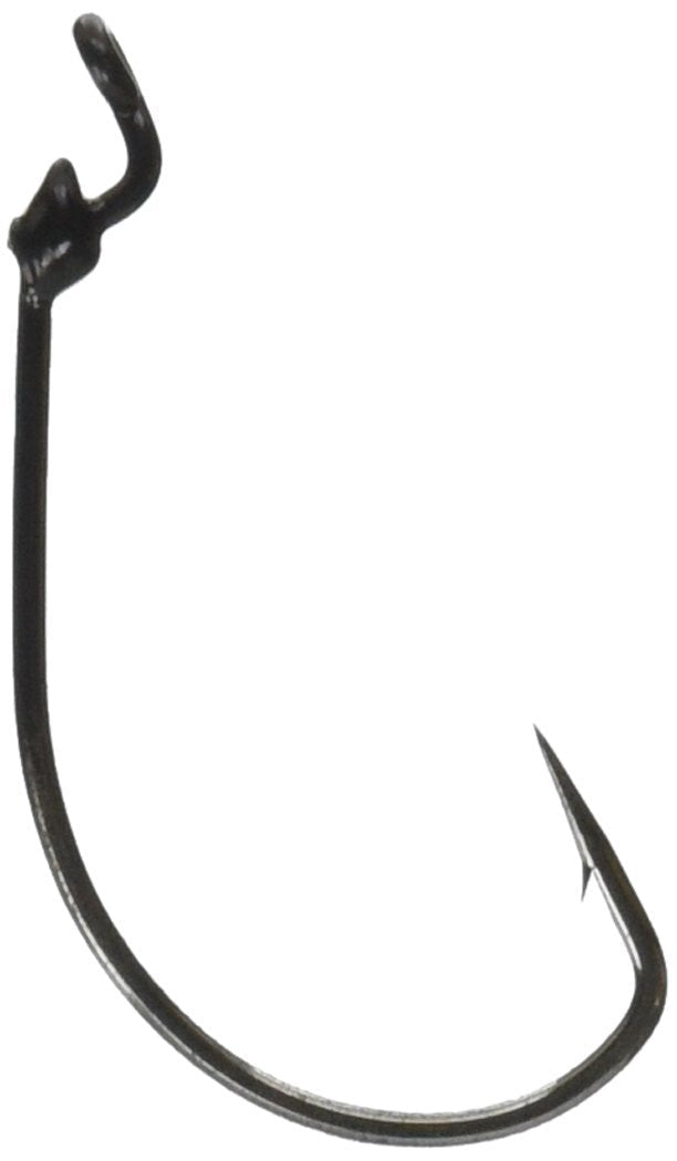 [AUSTRALIA] - Mustad UltraPoint KVD Grip-Pin Wide Gap Soft Plastic Hook with 1 Extra Strong Hook 4/0 black nickel 