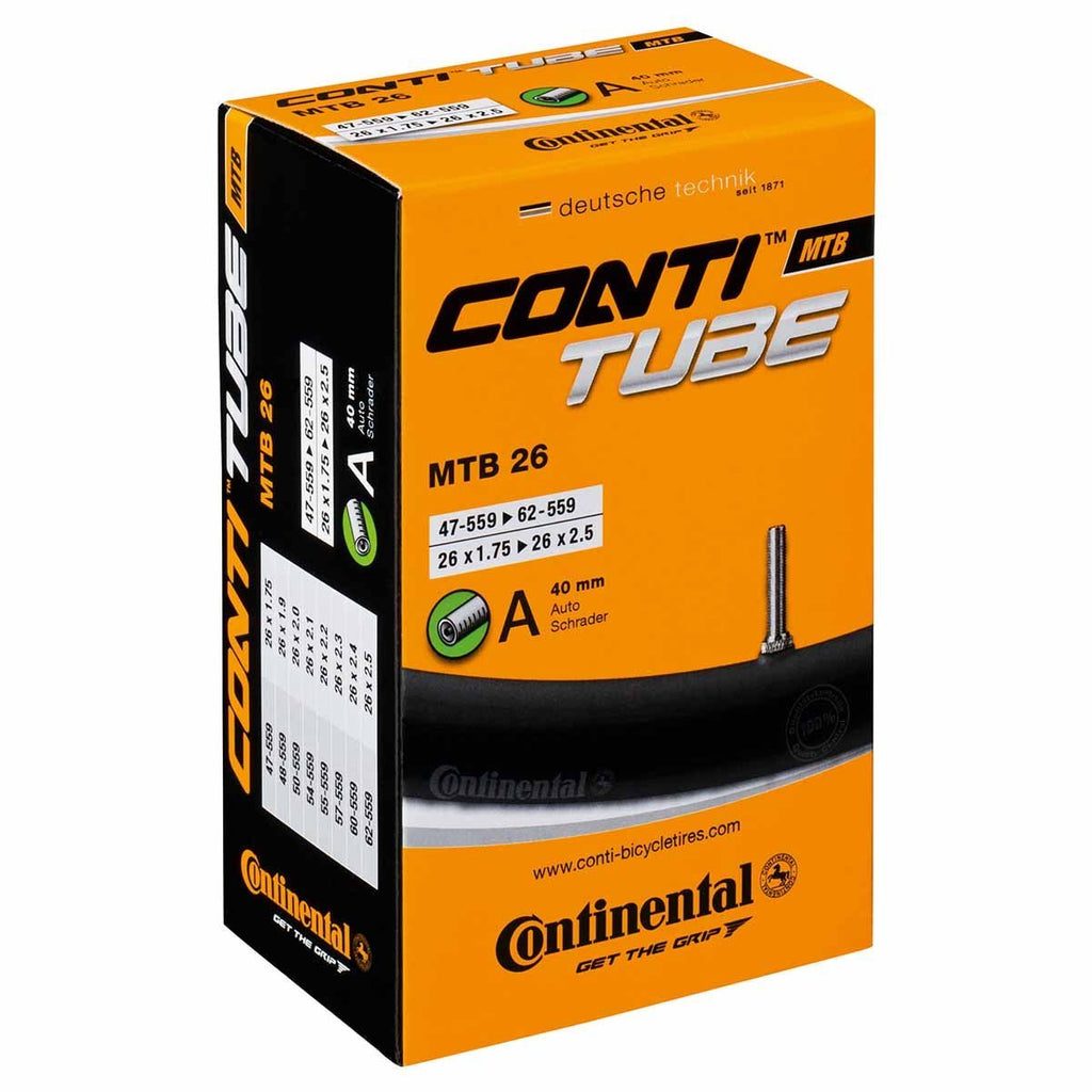 Continental Bike Tube (26"/27.5"/29"/700) 26 x 1.75-2.5 40mm Schrader Valve - BeesActive Australia