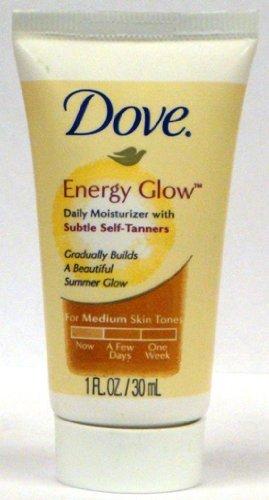 Dove Energy Glow Daily Moisturizer with Subtle Self-tanners for Medium Skin Tones 1 Oz (Pack of 15) - BeesActive Australia