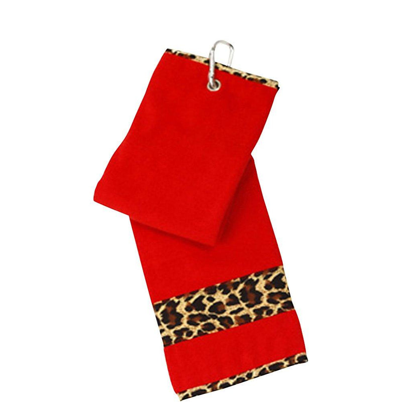[AUSTRALIA] - Glove It Golf Towels – 16 in x 5 in, 100% Terry Cloth Towel, Microfiber Golf Towel - Micro-Fiber Sports Towel, Clip On Golf Towel with Carabiner Leopard 