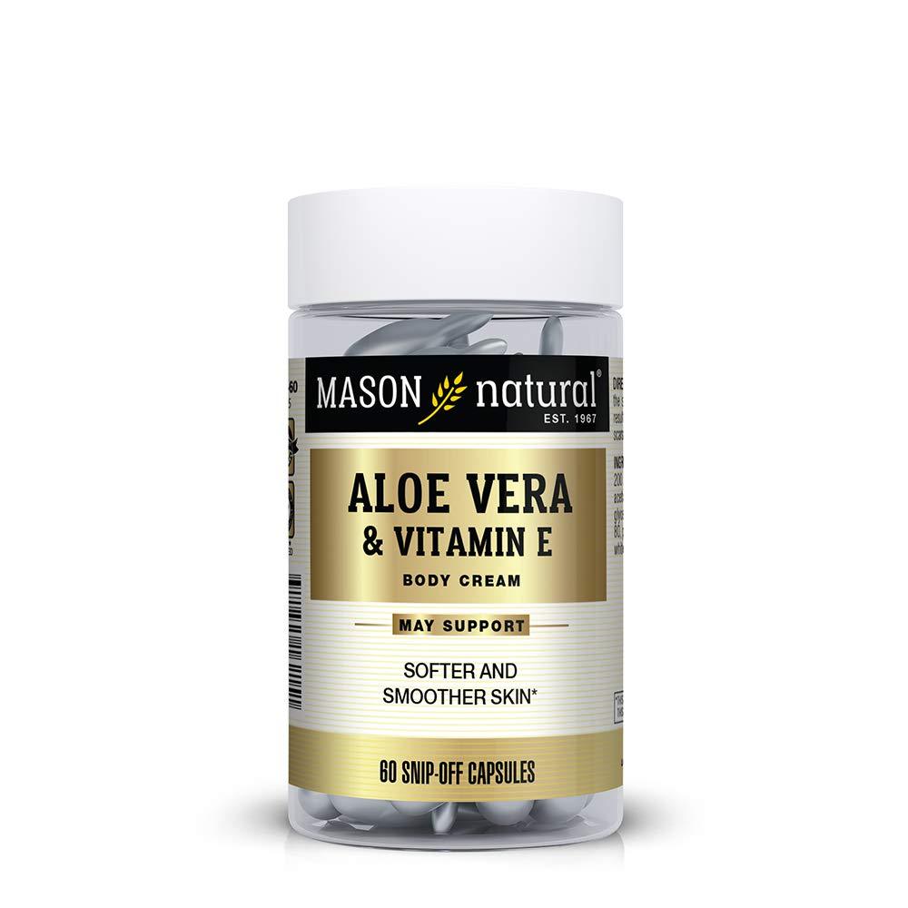 Mason Natural Aloe Vera & Vitamin E Hydration Skin Therapy Snipp-off Capsules, 60 Count - BeesActive Australia