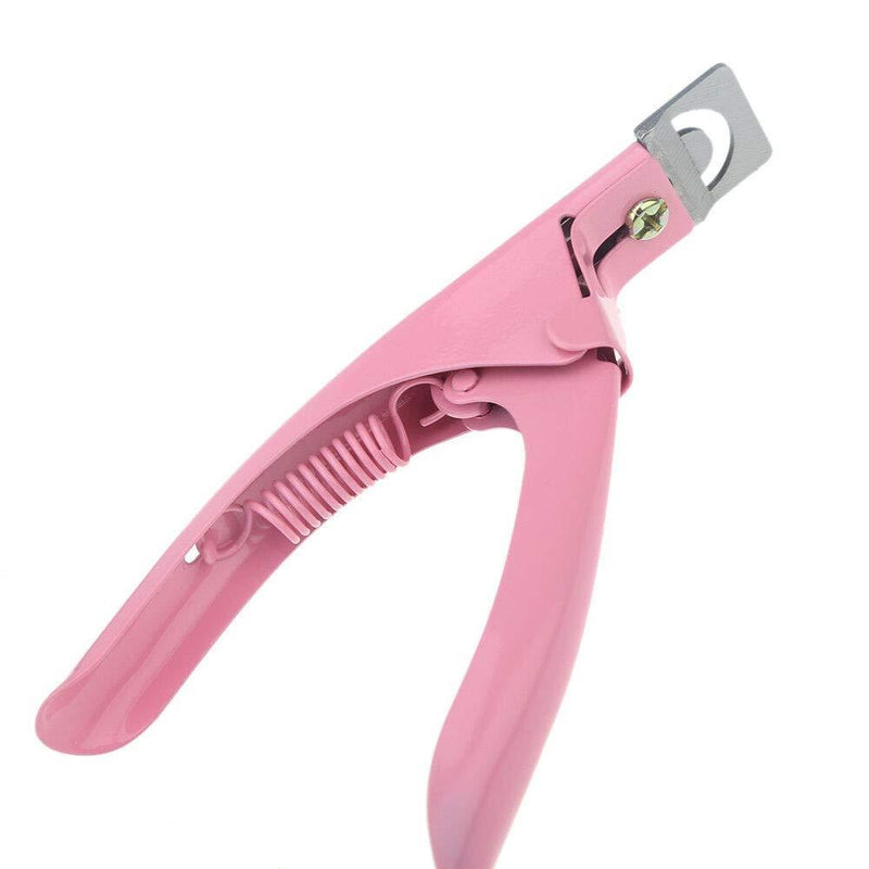 Pink Nail Clipper Manicure Tool Acrylic Gel False Nail Clipper/Edge Cutter Tips Nail Professional by Boolavard TM - BeesActive Australia
