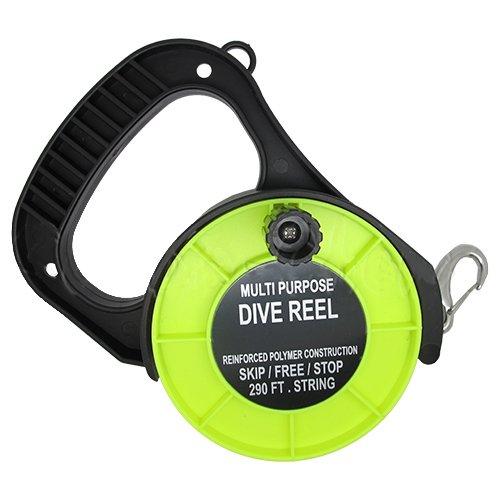 [AUSTRALIA] - Scuba Choice Diving Multi Purpose Dive Reel 290ft w/Stop Switch Yellow 