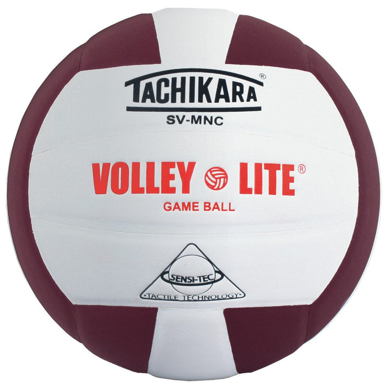 Tachikara SVMNC Volley Lite volleyball (Black/White) One Size Cardinal/White - BeesActive Australia