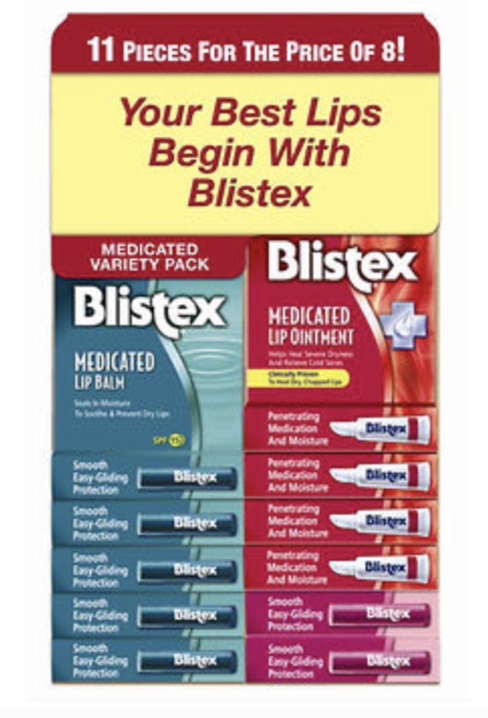 Blistex Lip Care Variety Pack, 11 pk. - BeesActive Australia