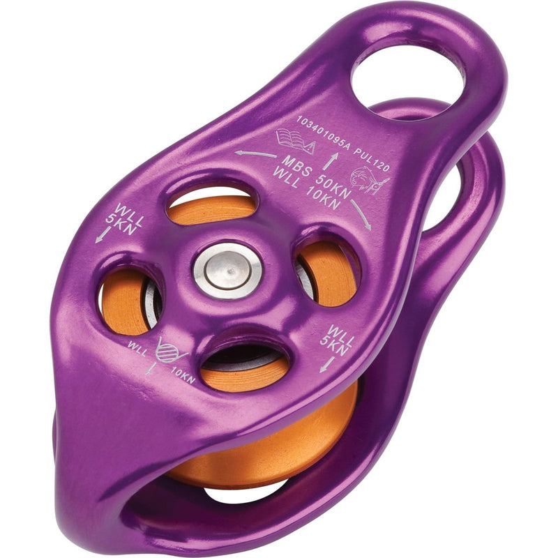 DMM Pinto Rig Pulley, 96 x 45 x 38mm, Purple - BeesActive Australia