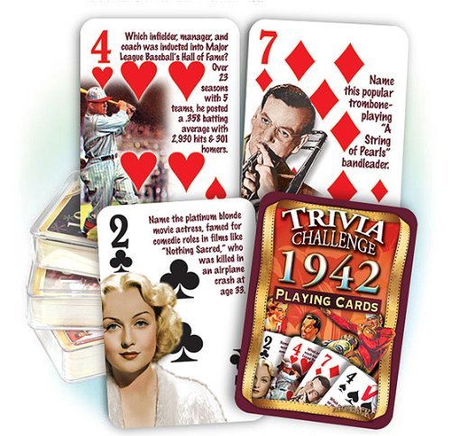 Flickback 1942 Trivia Playing Cards: Great Birthday - BeesActive Australia