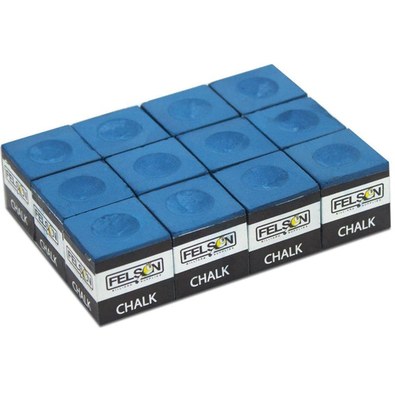 [AUSTRALIA] - Pool Cue Chalk Cubes, 12-Pack - Table Billiards Stick Bulk Supplies, Equipment, Accessories - Games, Tournaments, Bars, Home, Sports & Hobbies Blue 