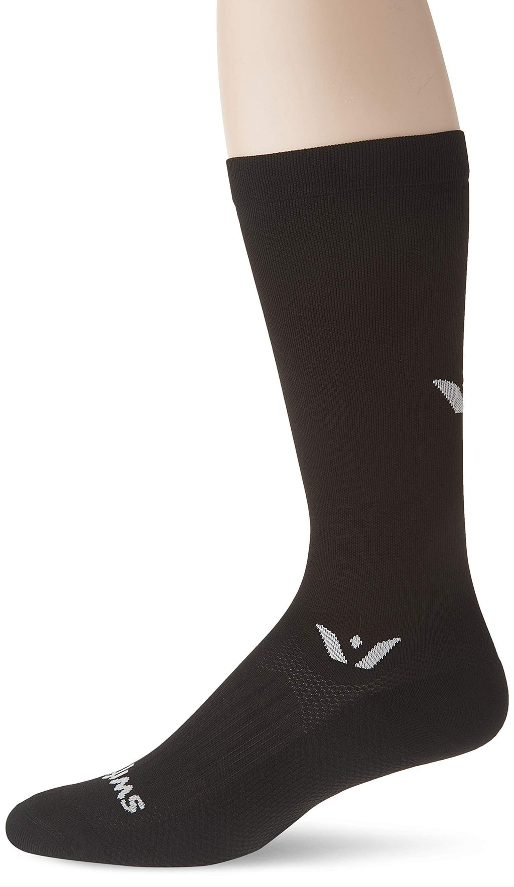 Swiftwick ASPIRE TWELVE Running Socks, Knee High Compression Fit X-Large Black - BeesActive Australia
