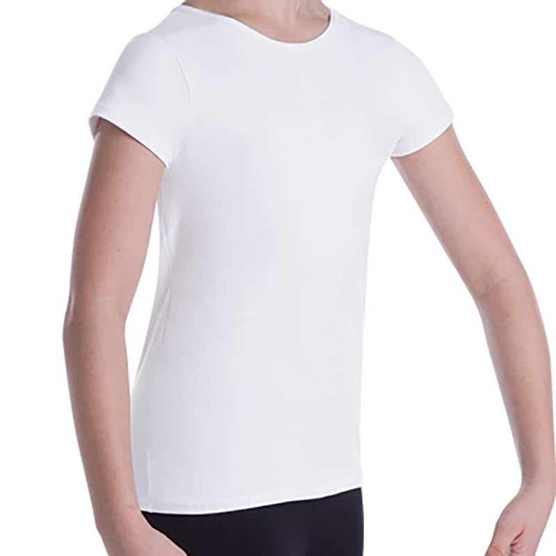 [AUSTRALIA] - Ballet Dancewear Short Sleeve ?snug Fit? Pullover (B400) 5-6 White 