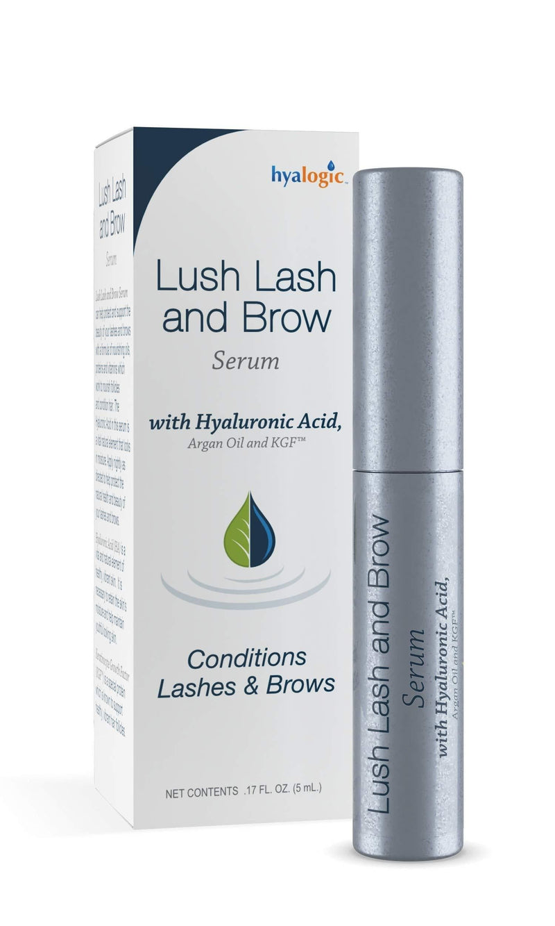 Lash & Brow Serum by Hyalogic - Eyelash and Brow Growth Serum Enriched w/Hyaluronic Acid, Argan Oil & KGF: Hypoallergenic Formula | Cruelty & Paraben-Free .17 fl. oz.(5ml) - BeesActive Australia