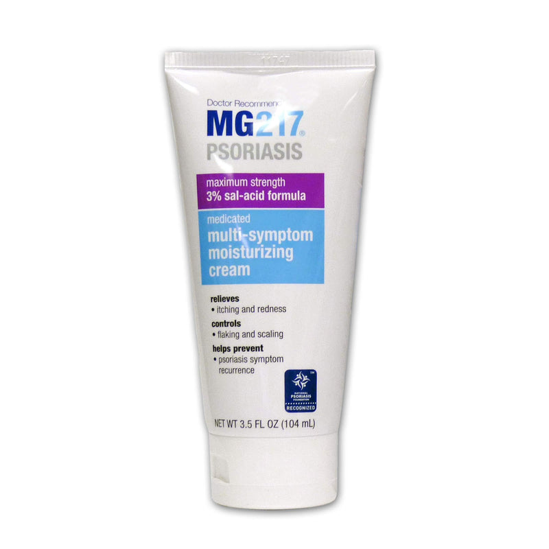 MG217 Medicated Moisturizing Psoriasis Cream With 3% Salicylic Acid, Multi-symptom, Fragrance Free, 3.5 Fl Oz - BeesActive Australia