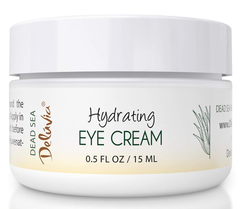 Eye Cream Moisturizer, Under Eye and Around Eye Hydrating Eye Cream, Organic Aloe Vera, Vitamin E, Rosehip Seed Oil for Dry Skin and Wrinkles.(.5 Oz) Skin Care by Deluvia - BeesActive Australia