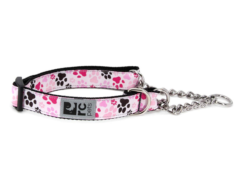 RC Pets Martingale Training Dog Collar Large - 1" Width Pitter Patter Pink - BeesActive Australia