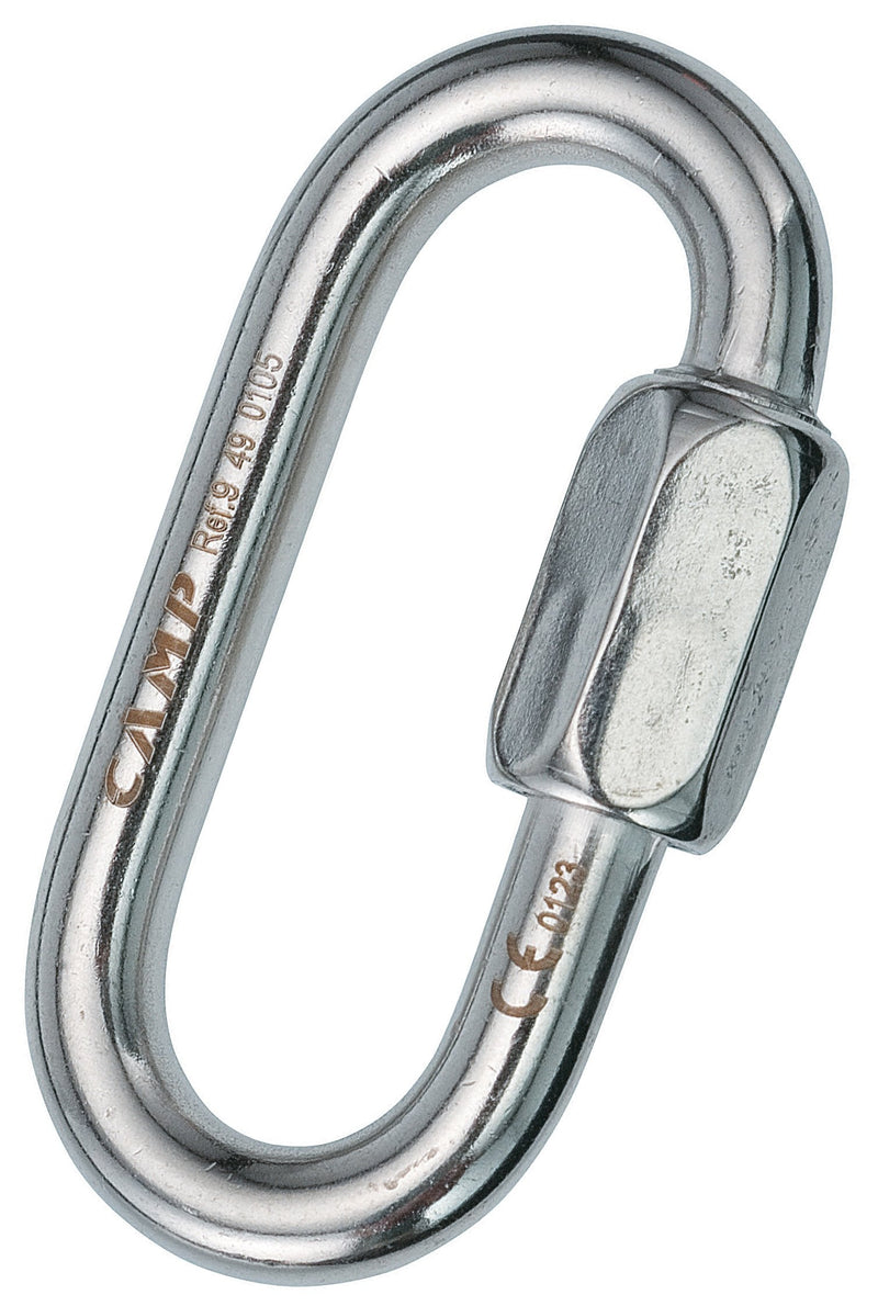 CAMP Oval Quick Link - Steel STAINLESS 10mm - BeesActive Australia