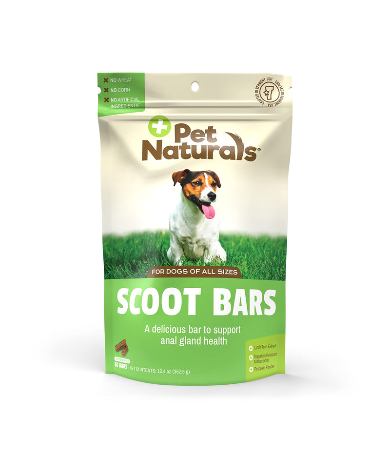 Pet Naturals Scoot Bars, 30 Chews - Natural Anal Gland Support for Dogs - Gentle on Digestive System - BeesActive Australia