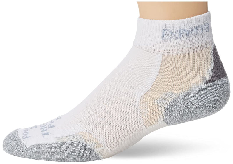 thorlos womens Xcmu Thin Cushion Running Low Cut Socks Small White - BeesActive Australia