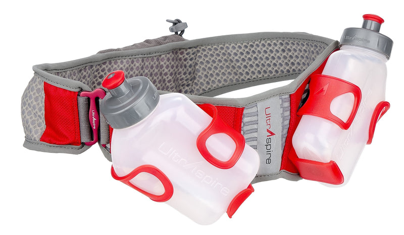 UltrAspire Fusion Hydration Running MBS Waist Belt Pack with Two 8-oz Bottles (Medium: 30- 32" Waist) - BeesActive Australia