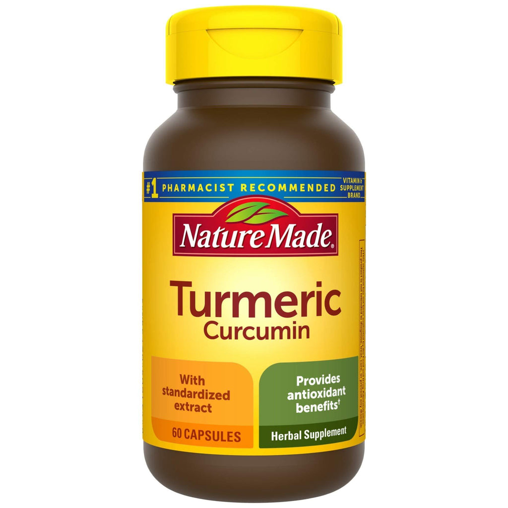 Nature Made Turmeric 500 mg Capsules, 60 Count for Antioxidant Support - BeesActive Australia