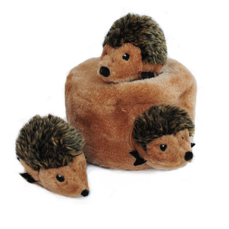ZippyPaws Woodland Friends Burrow Interactive Dog Toys - Hide and Seek Dog Toys and Puppy Toys, Colorful Squeaky Dog Toys, and Plush Dog Puzzles, Hedgehog Den - BeesActive Australia
