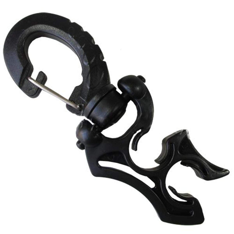Scuba Diving Double Hose Holder with Clip Black - BeesActive Australia