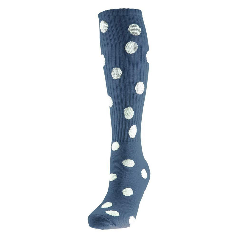 [AUSTRALIA] - Red Lion Dots Athletic Socks ( Navy Blue / White - Medium ) 