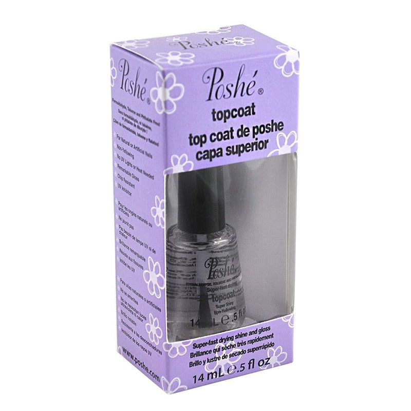 Lot 3 Poshe 0.5 OZ Super Fast Drying Top Coat Nail Polish Salon Manicure DRY - BeesActive Australia