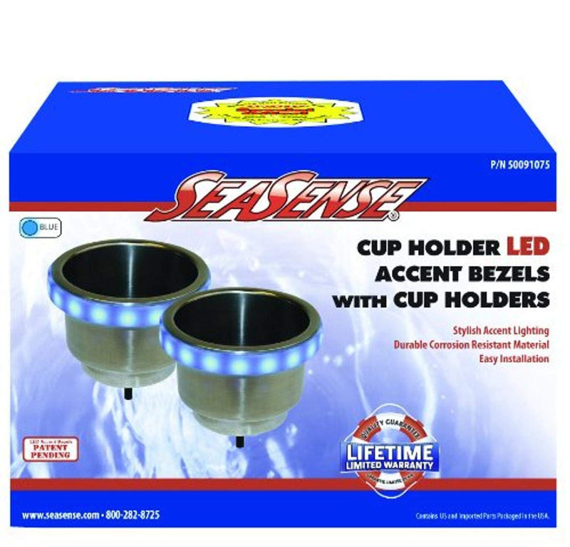 SeaSense LED Cup Holder & Bezel KIT - Blue - BeesActive Australia